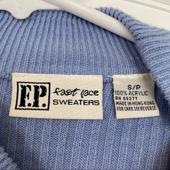 F.P. Sweaters Vintage Blue Sweater Size Small - Picture 3 of 5